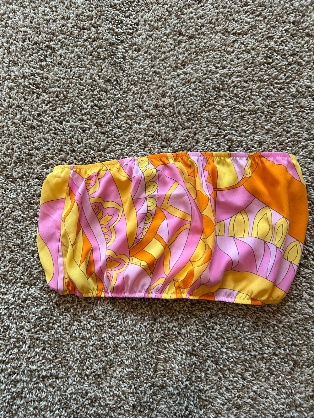 Show Me Your MuMu Pink, Yellow & Orange Floral Top